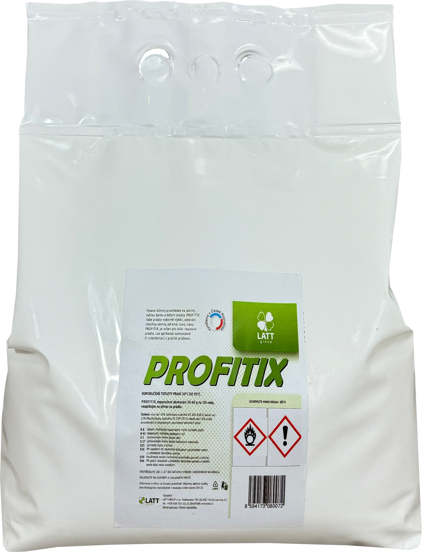PROFITIX 5 kg profesionální odstraňovač skvrn a bělicí přípravek